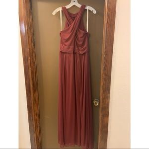 David’s bridal bridesmaid dress - wine